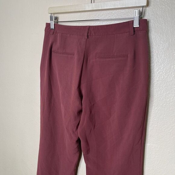 United Colors of Benetton Pants Women's Small Mahogany Straight Leg Casual - Picture 10 of 10